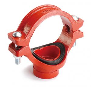 Хомут под муфту LedeGroove (114mm) Ду 200х100, 8"х 4" (219х114мм)