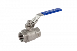 Шаровый кран Ридан резьбовой DN100 PN63, с рукояткой, корпус — коррозионностойкая сталь, шар — коррозионностойкая сталь AISI316; уплотнение по шару R-PTFE (15% C)