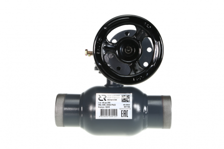 Кран шаровой WW DN125 PN25 WG (приварной, с редуктором, стандартный проход) Ридан RJIP Premium 065N0146R